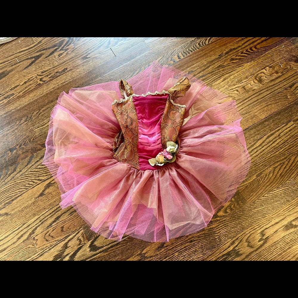 Girls dance / ballet / performance dress - organza (S-6/7)